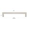 Gliderite Hardware 6-1/4 in. Center to Center Solid Square Bar Pull Satin Nickel 21683-160-SN-1 - alternate 4